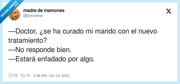 tratamiento,responder,enfadado,doctor,marido