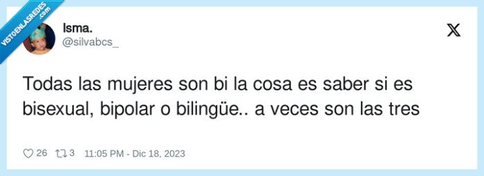 bilingüe,bisexual,mujeres,bipolar