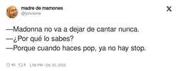 Enlace a Cuando haces pop, ya no hay stop., por @jonviene