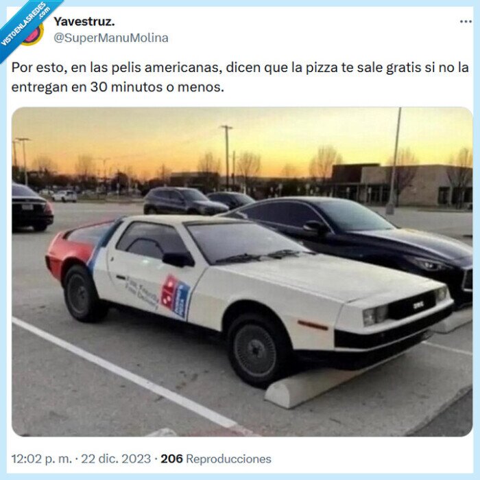 regreso al futuro,pizza,gratis