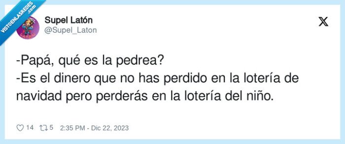 perder,lotería,navidad,pedrea