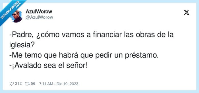 préstamo,financiar,iglesia,avalado,padre