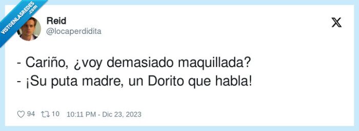 maquillada,demasiado,dorito