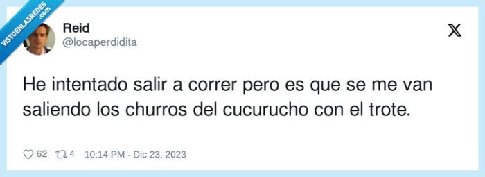 cucurucho,churros,correr,salir