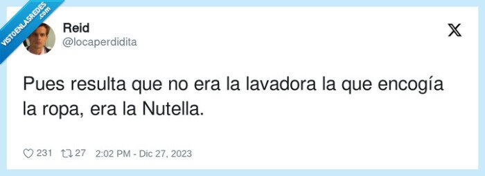 encogerse,lavadora,nutella,ropa