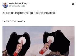 Enlace a Ya salen los buitracos, por @Farmaenfurecida