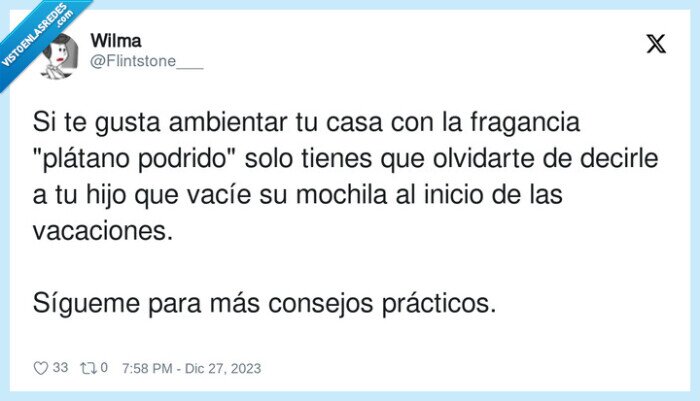 platano,fruta podrida,vacaciones,fragancia,olvidarte,ambientar,consejos