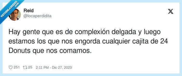 complexión,comer,delgada,donuts,engordar