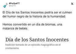 Enlace a El Día de los Santos Inocentes es puro humor negro