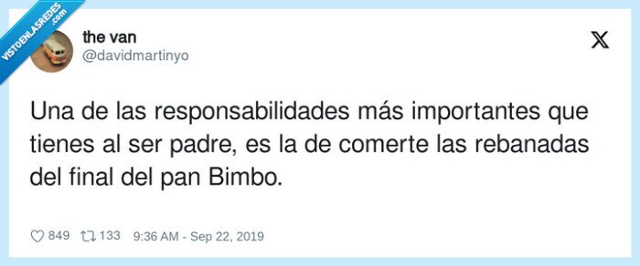 responsabilidades,rebanadas,comer,padre,pan de molde