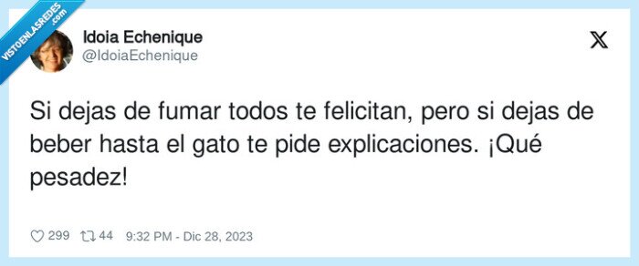 explicaciones,felicitar,pesadez,fumar,alcohol