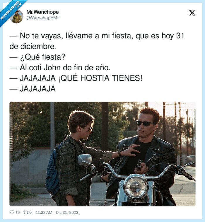 diciembre,terminator,fin de año,cotillon