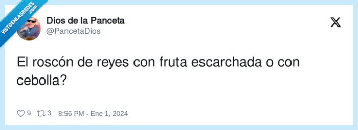 roscón,cebolla,reyes,fruta escarchada