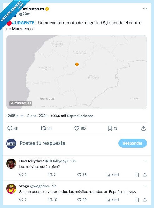 terremoto,marruecos,magnitud,bromas,moviles,centro