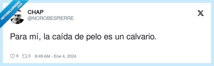 calvario,caída,pelo