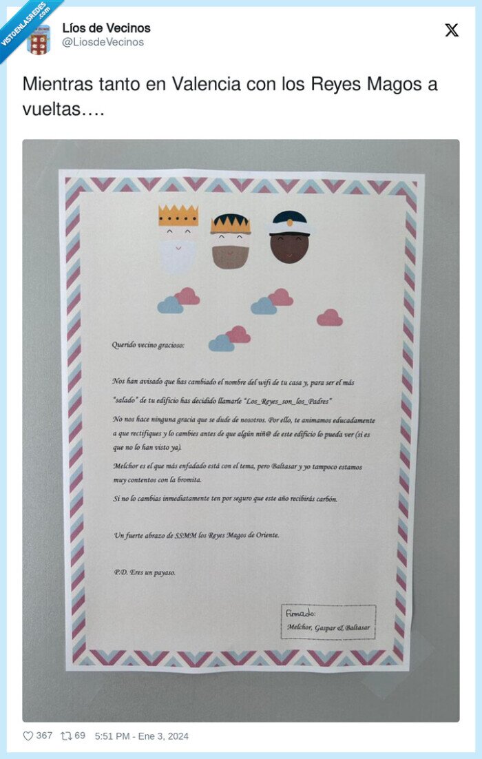 valencia,wifi,reyes magos,cartel