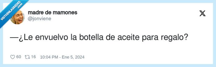 envuelvo,botella,aceite,regalo,reyes magos