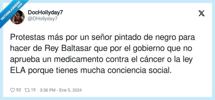 medicamento,conciencia,protestar,baltasar,gobierno,reyes magos