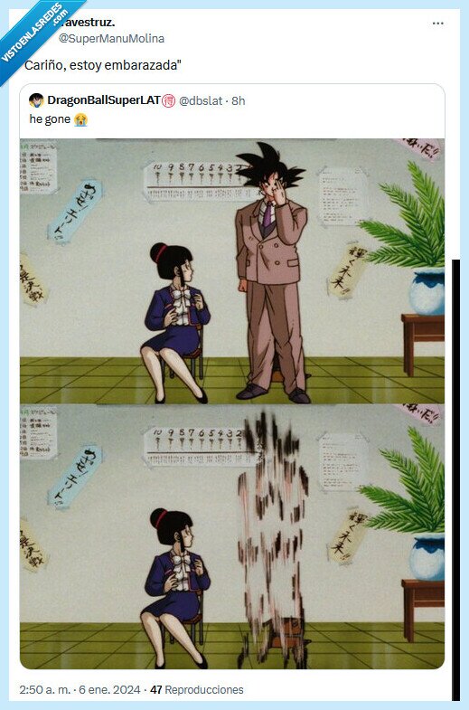 dragon ball,goku,embarazo