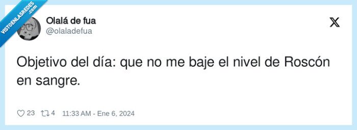 objetivo,roscón,sangre,nivel