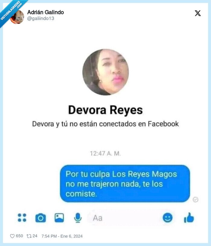 devora reyes,reyes magos,comer