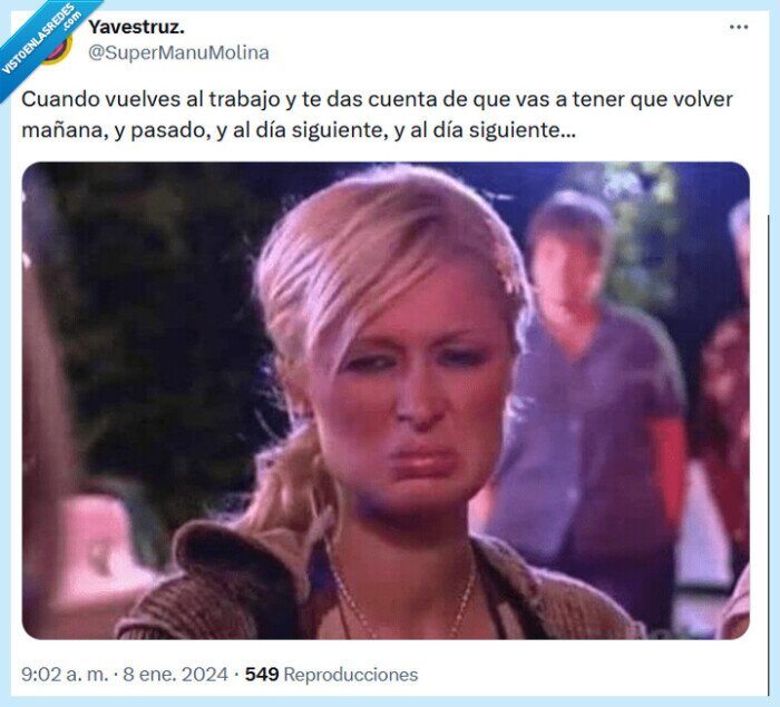 trabajo,volver,mañana