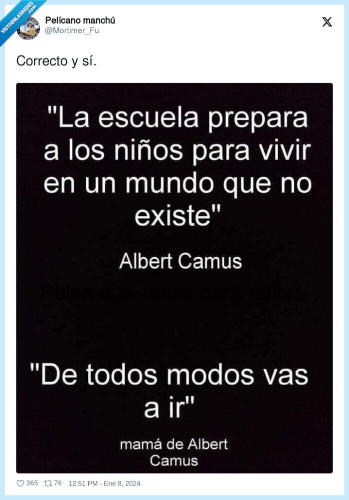 albert camus,escuela,mundo,existir