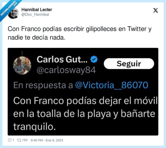 gilipolleces,escribir,twitter,franco