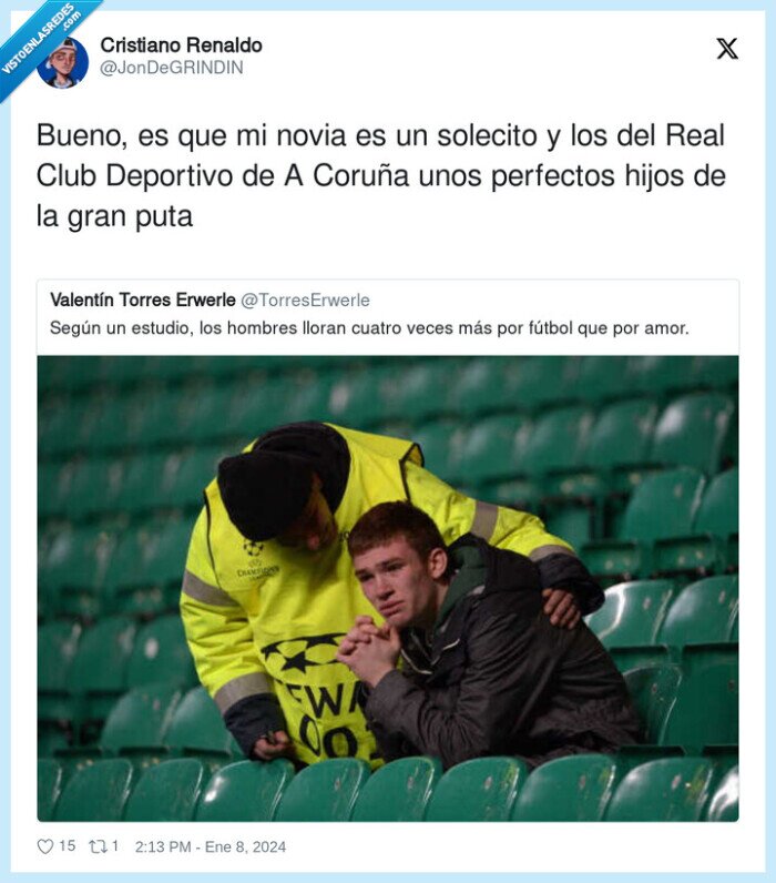 llorar,hombres,futbol,amor,mujeres