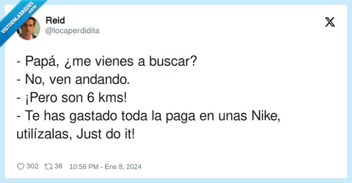 gastar,andando,papá,buscar,nike
