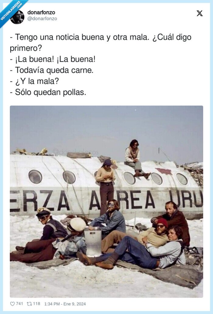buenas,malas,noticia,primero,sociedad de la nieve