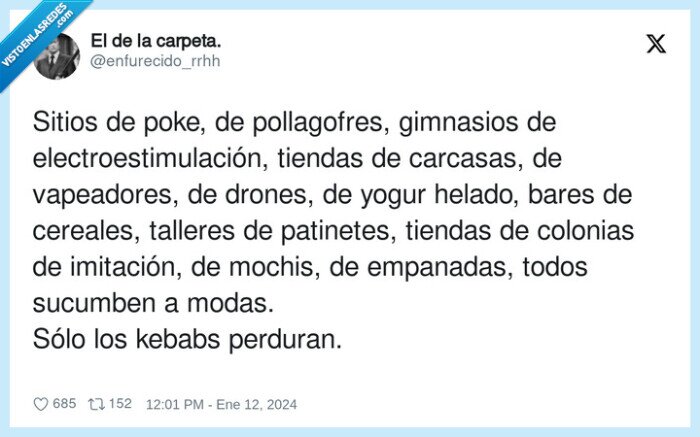 electroestimulación,kebabs,vapeadores,imitación,empanadas,patinetes