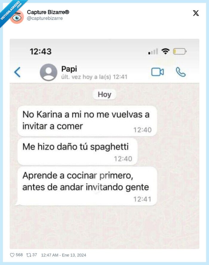 karina,padre,cocinar,mal