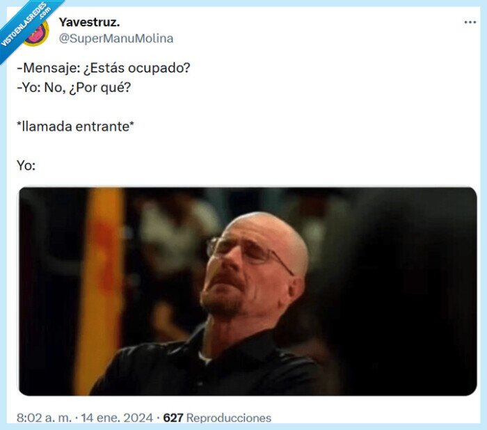 ocupado,llamada,mensaje,breaking bad