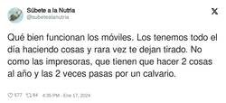 Enlace a Móviles vs impresoras, por @subetealanutria