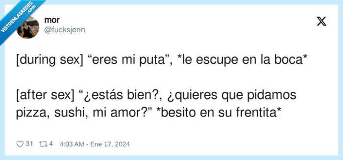 insultos,halagos,sexo,dia a dia,relacion