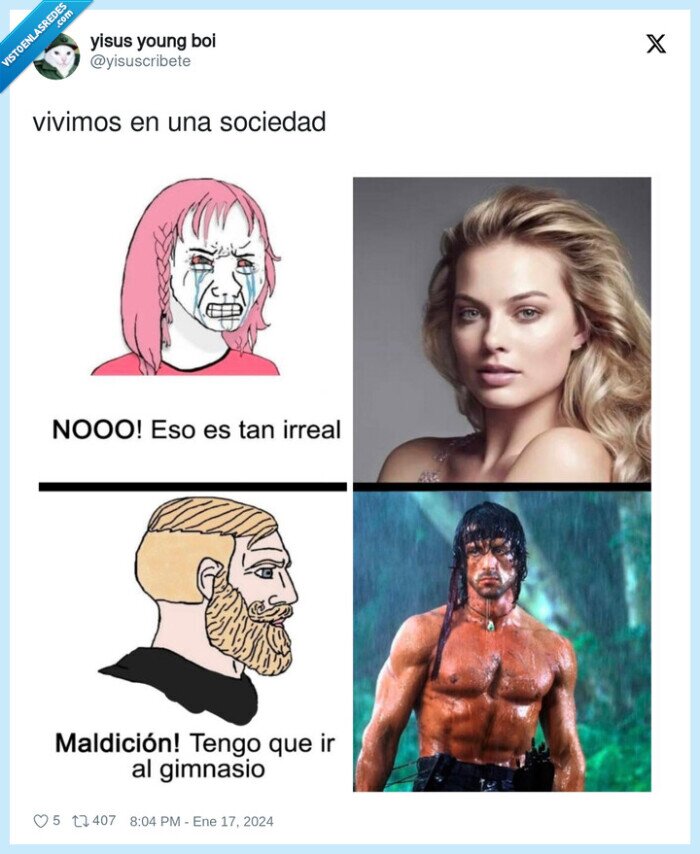 hombres,mujeres,rambo,envidia,fuerte,guapa