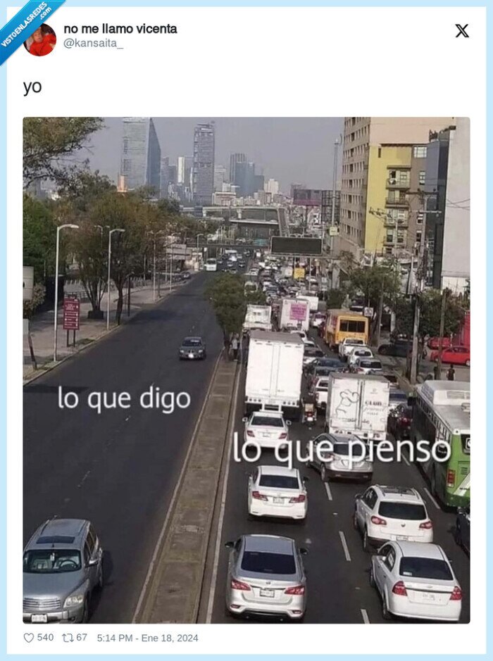 atasco,coches,decir,pensar