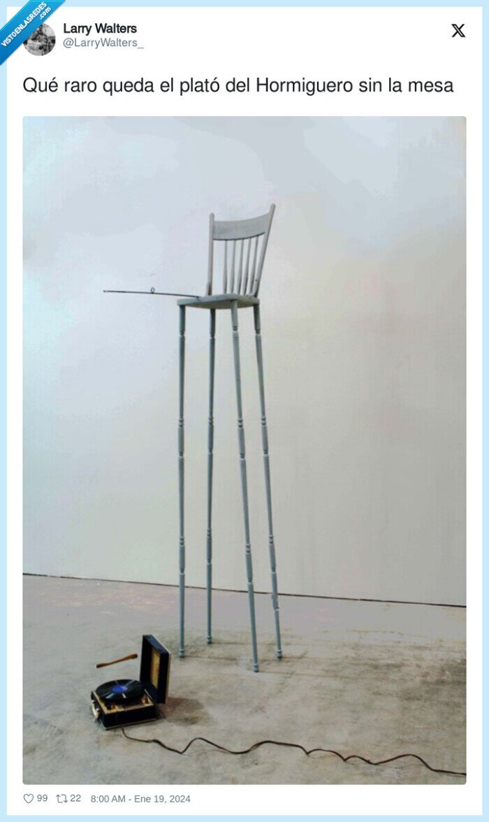 hormiguero,plató,silla,alta