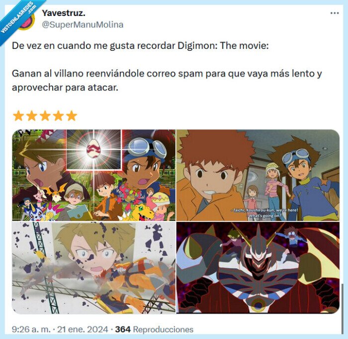 digimon,película,spam