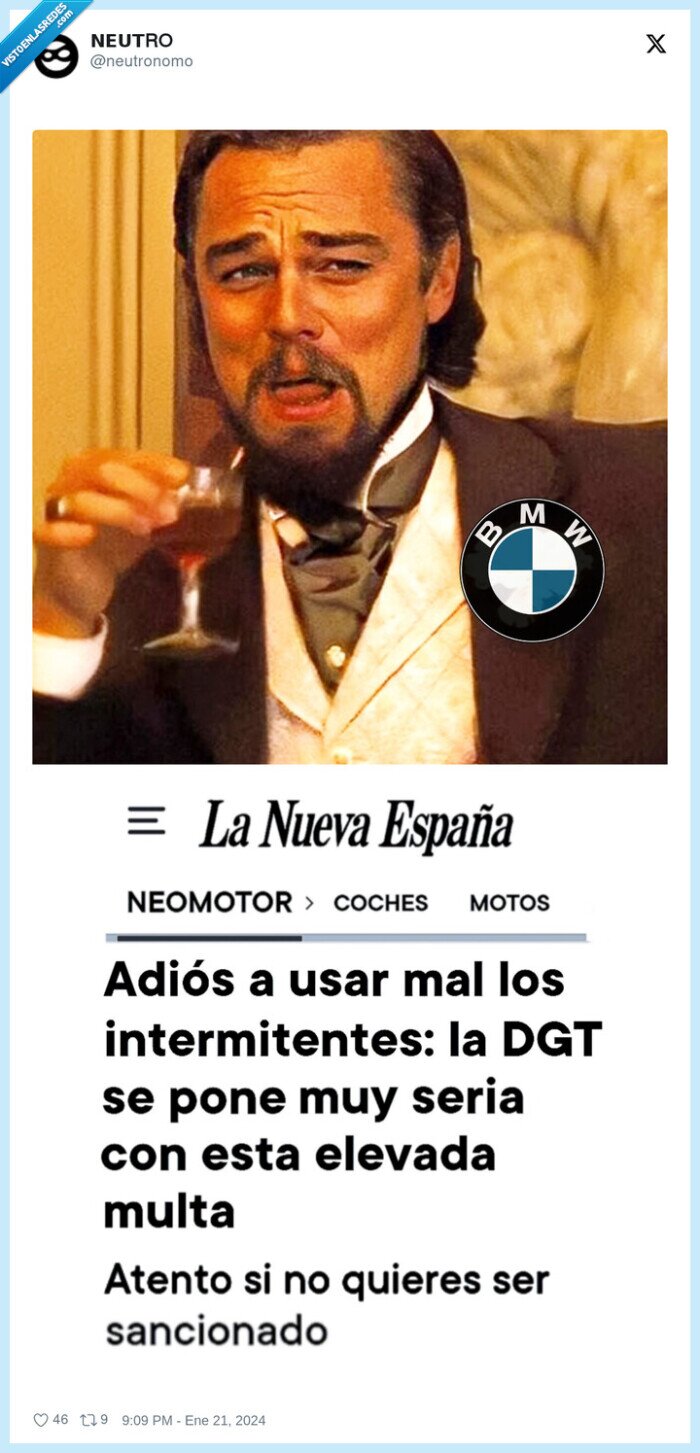 sancion,intermitente,policia,multar,bmw