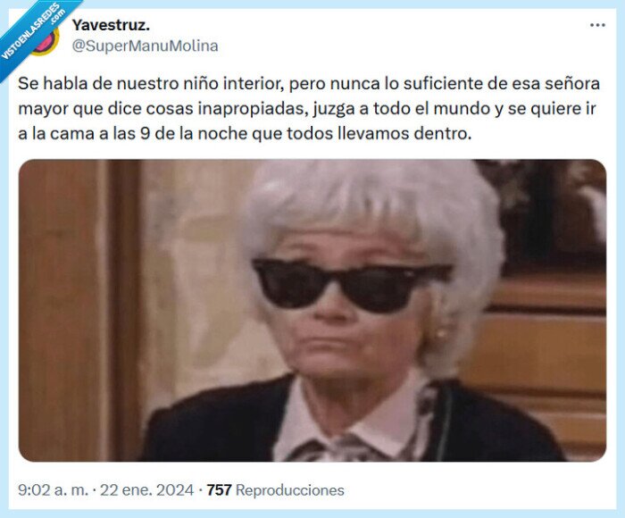 señora,mayor,niño,interior