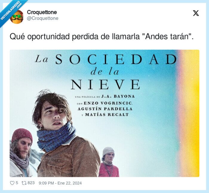 oportunidad,sociedad de la nieve,titulo