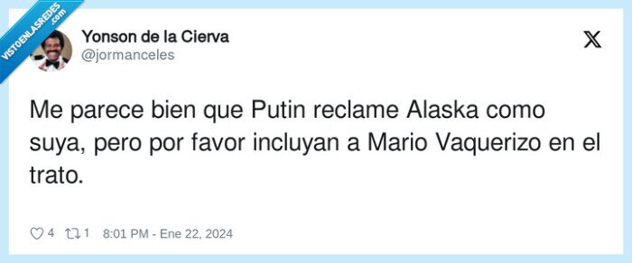 vaquerizo,incluir,alaska,putin