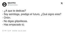 Enlace a Dedicado a los tontos que creen en el horóscopo, por @neutronomo