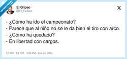 Enlace a Qué puntería, por @El_Gripao