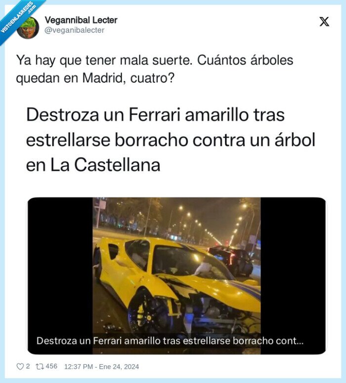 árboles,madrid,accidente,ferrari