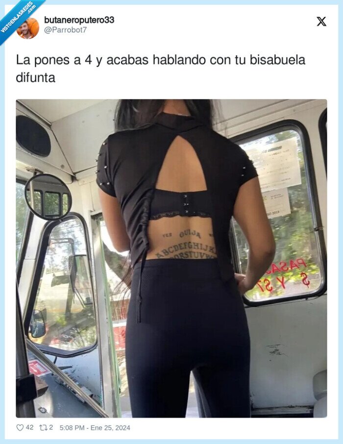 bisabuela,hablando,difunta,ouija,tatuaje