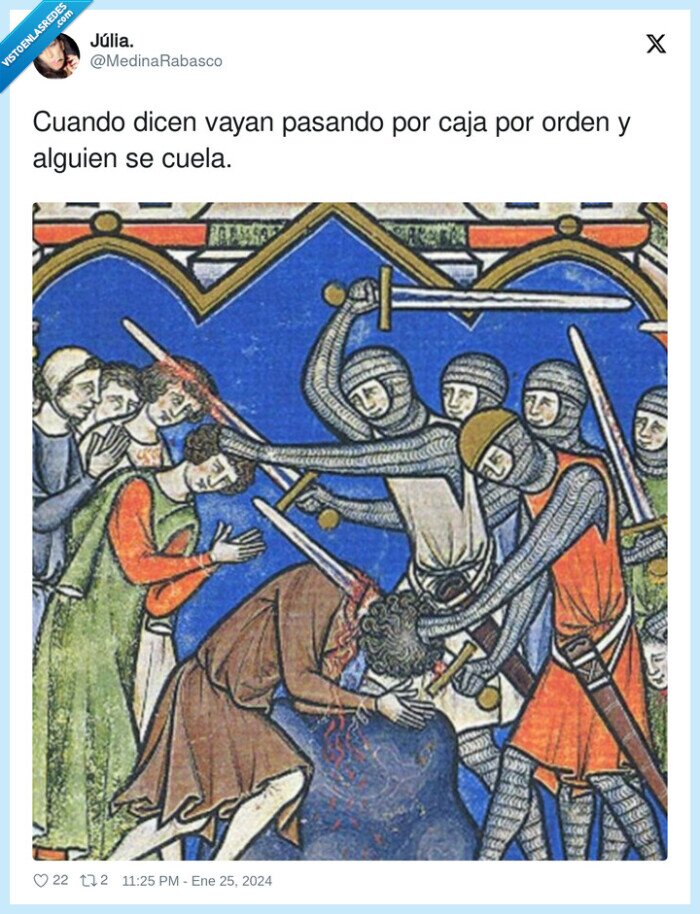 cola,supermercado,colarse,navajazos