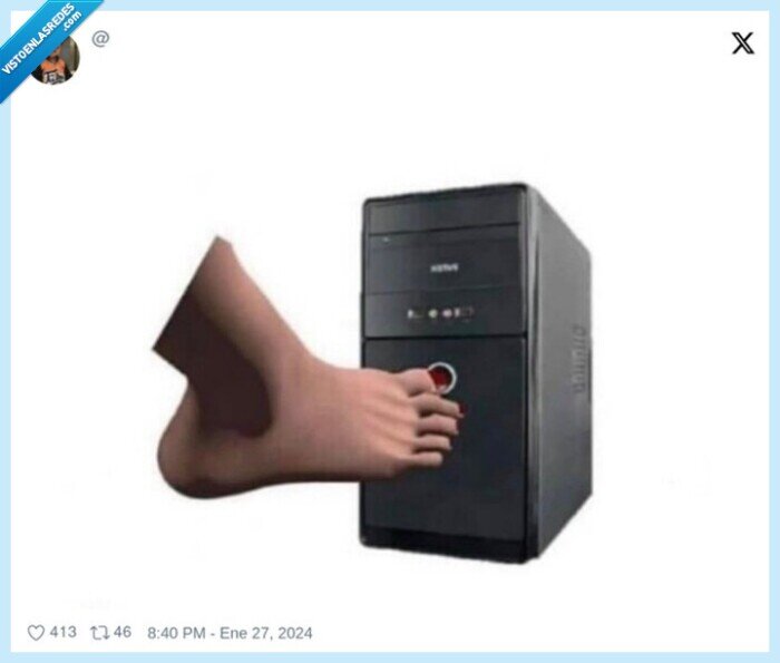 pc,ordenador,pie,dedo,apagar